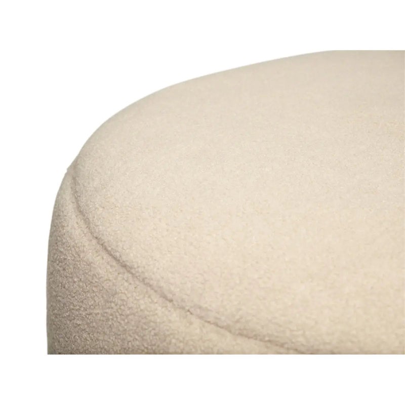 Fatboy Point Sherpa Pouf Large (Ecru) – Premium Soft Round Ottoman Stool 70x40 cm for Living Room, Bedroom & Lounge Seating – Versatile Modern Floor Pouffe for Footrest, Kids, Decor & Relaxing - Image 2